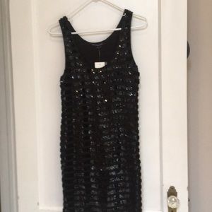 French Connection fun black beaded party dress